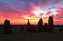 Pinnacles sunset