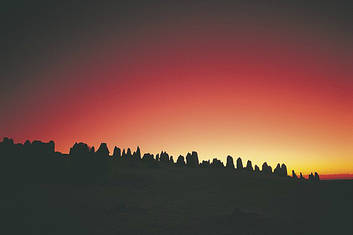 The Pinnacles at Sunset